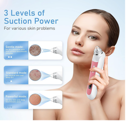 Electric Blackhead Remover Vacuum - Pore Cleaner with HD Camera