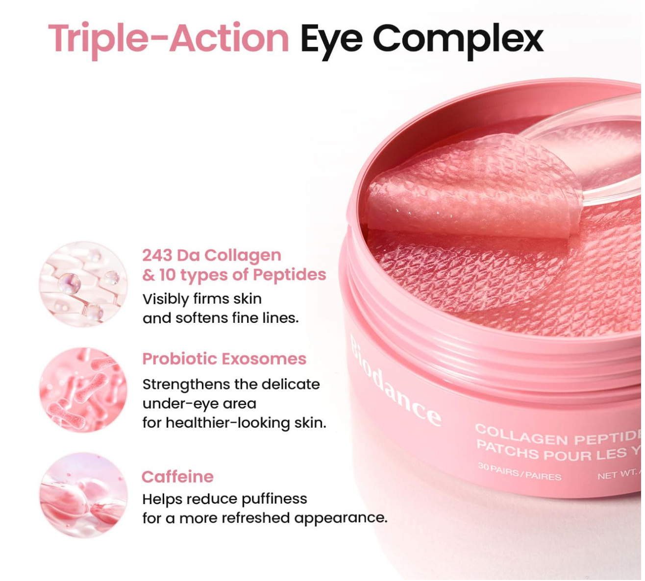Collagen Under Eye Patches - 60 Pcs Anti Dark Circles & Puffiness