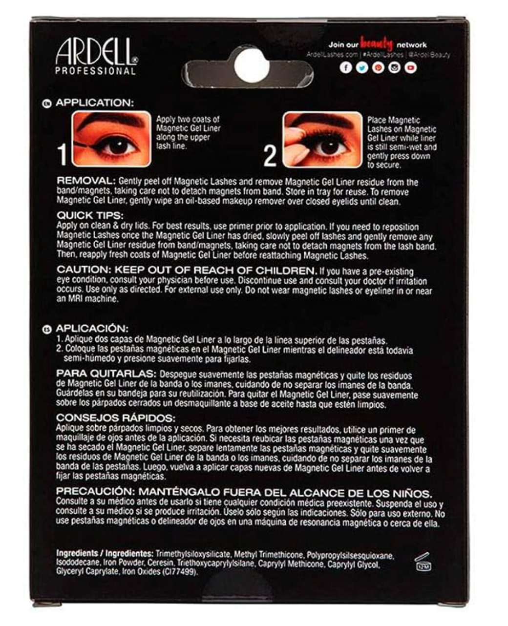 Magnetic Eyelashes with Eyeliner Kit - Reusable 3D False Lashes