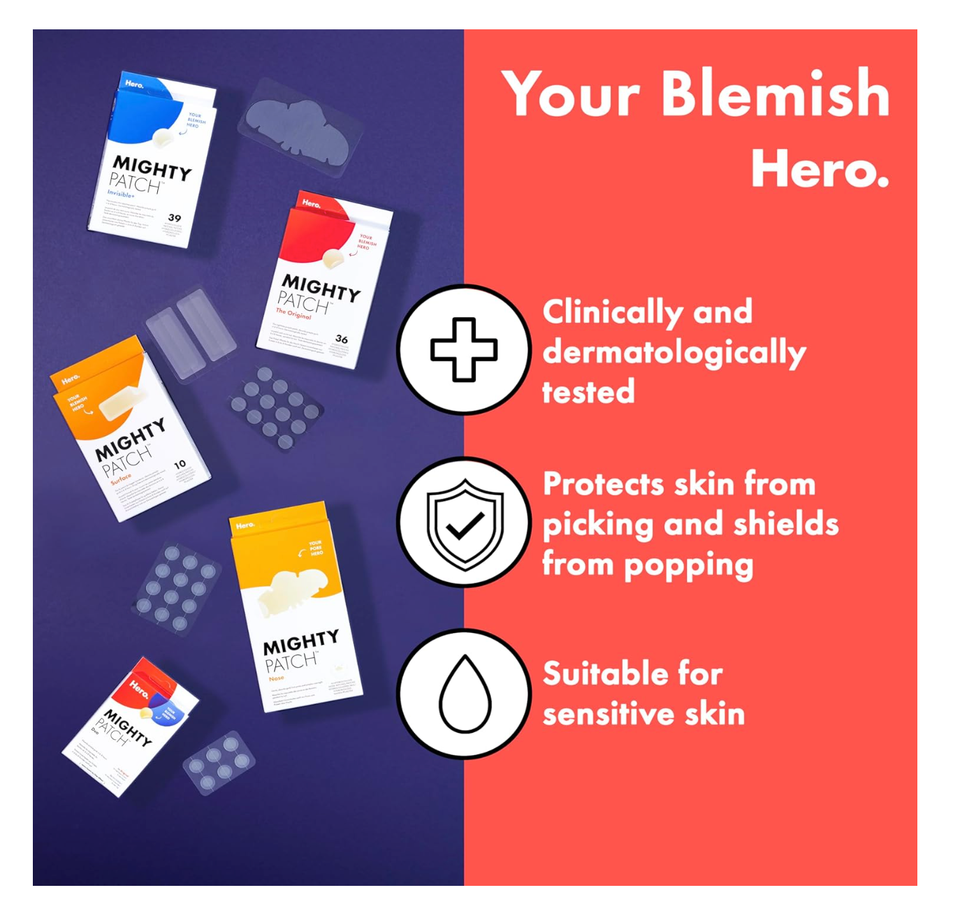 Hydrocolloid Pimple Patches - Invisible Acne Treatment ( Hero)